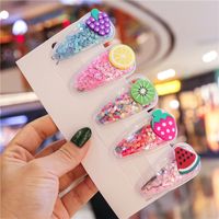 Fashion Strawberry Grape Watermelon Plastic Resin Hair Clip 1 Piece main image 6