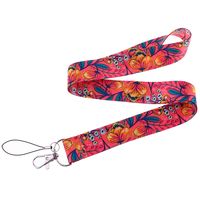New Style Double-sided Printing Ribbon Accessories Polyester Lanyard sku image 3