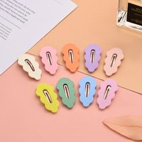 Simple Style Solid Color Plastic Resin Hair Clip 1 Piece main image 1