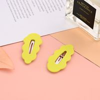 Simple Style Solid Color Plastic Resin Hair Clip 1 Piece sku image 3