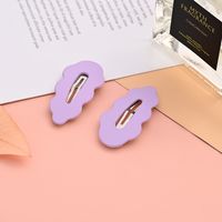 Simple Style Solid Color Plastic Resin Hair Clip 1 Piece sku image 1