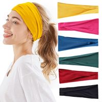 Fashion Solid Color Cloth Hair Band 1 Piece main image 1