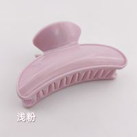 Cute Solid Color Plastic Handmade Hair Claws 1 Piece sku image 1