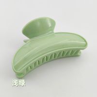 Cute Solid Color Plastic Handmade Hair Claws 1 Piece sku image 2