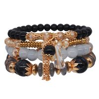 Ethnic Style Heart Shape Elephant Beaded Alloy Resin Beaded Patchwork Women's Bracelets 1 Piece sku image 3