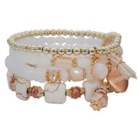 Ethnic Style Heart Shape Elephant Beaded Alloy Resin Beaded Patchwork Women's Bracelets 1 Piece sku image 8