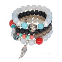 Ethnic Style Heart Shape Elephant Beaded Alloy Resin Beaded Patchwork Women's Bracelets 1 Piece sku image 21