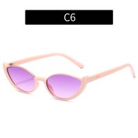 Fashion Solid Color Ac Cat Eye Half Frame Women's Sunglasses sku image 6