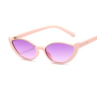Fashion Solid Color Ac Cat Eye Half Frame Women's Sunglasses main image 3