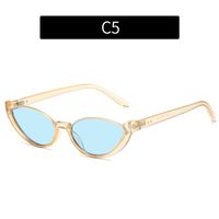 Fashion Solid Color Ac Cat Eye Half Frame Women's Sunglasses sku image 5