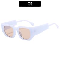 Fashion Solid Color Ac Square Full Frame Men's Sunglasses sku image 5