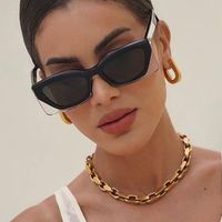 Fashion Solid Color Ac Cat Eye Full Frame Women's Sunglasses main image 1