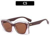 Fashion Solid Color Ac Cat Eye Full Frame Women's Sunglasses sku image 5