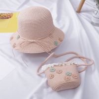 Girl's Fashion Flower Embroidery Bucket Hat sku image 8