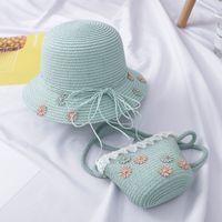 Girl's Fashion Flower Embroidery Bucket Hat sku image 3
