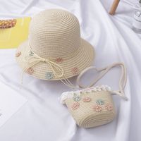 Girl's Fashion Flower Embroidery Bucket Hat sku image 5