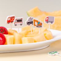 Fashion Car Plastic Fruit Fork 1 Set sku image 8