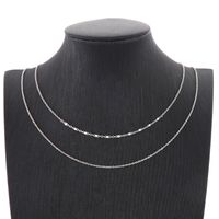 Simple Style Geometric Titanium Steel Plating Resin Layered Necklaces 1 Piece main image 3