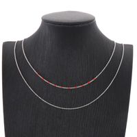 Simple Style Geometric Titanium Steel Plating Resin Layered Necklaces 1 Piece main image 7