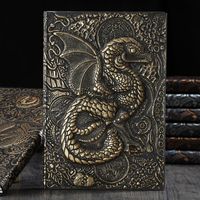 A5 Dragon Retro Embossed Creative Fashion Business Notebook main image 3