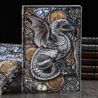 A5 Dragon Retro Embossed Creative Fashion Business Notebook main image 1