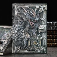 Retro Embossed Metal Three-dimensional Dragon Fashion Creative Notebook main image 4