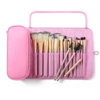 Women's Small All Seasons Cloth Solid Color Fashion Square Flip Cover Cosmetic Bag sku image 3