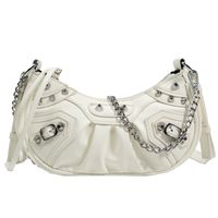 Women's Medium Pu Leather Geometric Fashion Square Zipper Crossbody Bag sku image 1