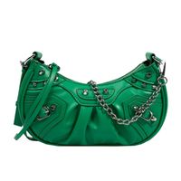 Women's Medium Pu Leather Geometric Fashion Square Zipper Crossbody Bag sku image 2