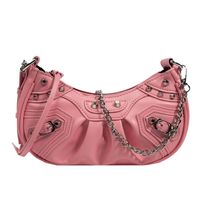Women's Medium Pu Leather Geometric Fashion Square Zipper Crossbody Bag sku image 5