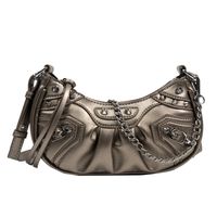 Women's Medium Pu Leather Geometric Fashion Square Zipper Crossbody Bag sku image 10
