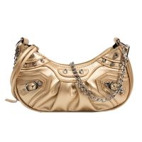 Women's Medium Pu Leather Geometric Fashion Square Zipper Crossbody Bag sku image 8