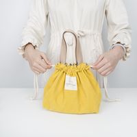 Women's Medium All Seasons Corduroy Solid Color Fashion Square String Handbag main image 5