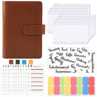 A6 Loose-leaf Pure Color Leather Simple Student Notebook main image 1