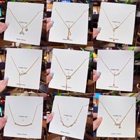 Sweet Heart Shape Butterfly Bow Knot Titanium Steel Inlay Artificial Pearls Rhinestones Pendant Necklace 1 Piece main image 1