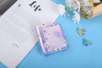 New Korean Stationery Little Daisy 3 Holes Loose Spiral Notebook Mini Pvc Transparent Case Portable Loose Leaf Coil Journal Book sku image 4