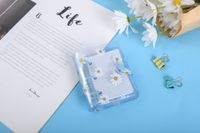 New Korean Stationery Little Daisy 3 Holes Loose Spiral Notebook Mini Pvc Transparent Case Portable Loose Leaf Coil Journal Book sku image 5