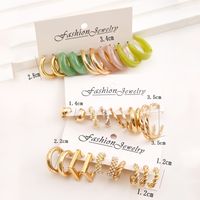 Simple Style Geometric Metal Plating Women's Earrings 1 Set main image 6