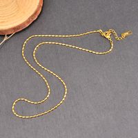 Simple Style Geometric Titanium Steel Gold Plated Necklace 1 Piece main image 3
