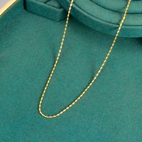 Einfacher Stil Geometrisch Titan Stahl Vergoldet Halskette 1 Stück main image 1