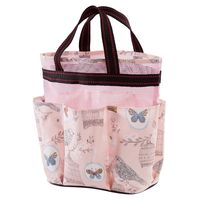 Women's All Seasons Water-repellent Cloth Flower Elegant Classic Style Square Zipper Cosmetic Bag Wash Bag sku image 13