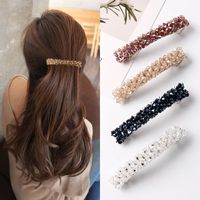 Women's Sweet Solid Color Alloy Rhinestone Hair Clip main image 1