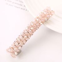 Women's Sweet Solid Color Alloy Rhinestone Hair Clip sku image 7