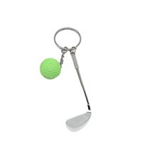 Fashion Tennis Racket Badminton Racket Golf Pvc Metal Unisex Keychain 1 Piece main image 4