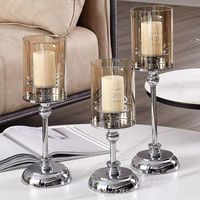 Solid Color Glass Candlestick 1 Piece sku image 2