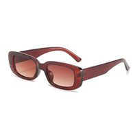 Simple Style Color Block Pc Oval Frame Patchwork Full Frame Women's Sunglasses sku image 2