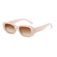 Simple Style Color Block Pc Oval Frame Patchwork Full Frame Women's Sunglasses sku image 16