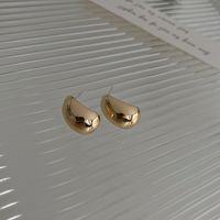 1 Pair Fashion Geometric Plating Metal Ear Studs sku image 1