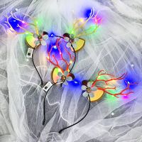 Cute Christmas Luminous Flower Antler Feather Hairband Wholesale sku image 9