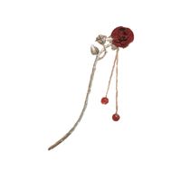 Élégant Style Simple Gland Fleur Alliage Placage Fleurs Perles En Épingle À Cheveux main image 5